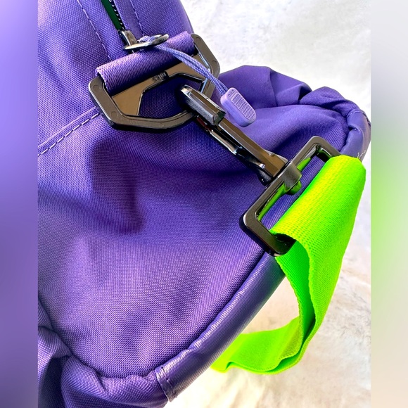 Nike C72 Legend 2.0 Sport Bag in Purple and Neon Green Small Size Duffel Bag - Picture 4 of 14